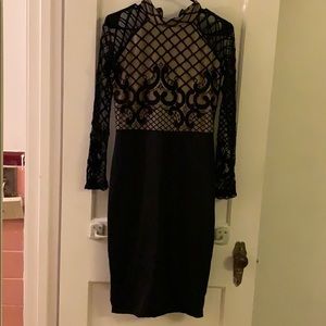 Black long sleve dress